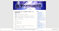 Desktop Screenshot of greathumancapital.wordpress.com