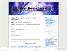 Tablet Screenshot of greathumancapital.wordpress.com