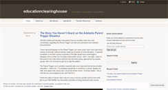 Desktop Screenshot of educationclearinghouse.wordpress.com