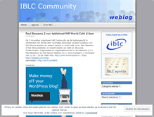 Tablet Screenshot of iblccommunity.wordpress.com