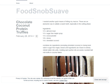 Tablet Screenshot of foodsnobsuave.wordpress.com