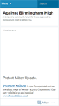 Mobile Screenshot of againstbhamhigh.wordpress.com