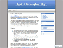 Tablet Screenshot of againstbhamhigh.wordpress.com
