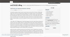 Desktop Screenshot of nettalkinc.wordpress.com