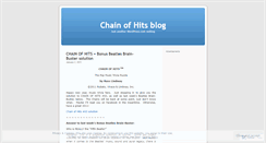 Desktop Screenshot of chainofhits.wordpress.com