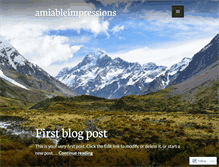Tablet Screenshot of amiableimpressions.wordpress.com