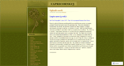 Desktop Screenshot of capricornk13.wordpress.com