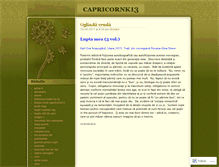 Tablet Screenshot of capricornk13.wordpress.com