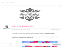 Tablet Screenshot of grandweddings.wordpress.com