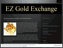 Tablet Screenshot of ezgoldxchange.wordpress.com