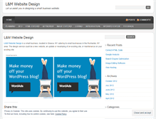 Tablet Screenshot of lmwebsitedesign.wordpress.com