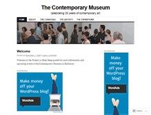 Tablet Screenshot of contemporarymuseum.wordpress.com