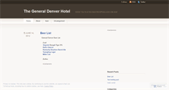 Desktop Screenshot of generaldenver.wordpress.com