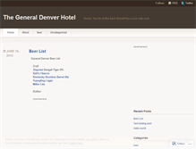 Tablet Screenshot of generaldenver.wordpress.com