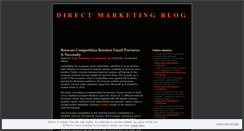 Desktop Screenshot of directmarketingandmore.wordpress.com