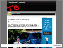 Tablet Screenshot of forwheelers.wordpress.com