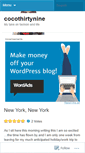 Mobile Screenshot of cocothirtynine.wordpress.com