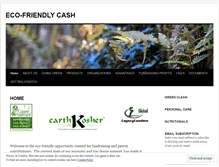 Tablet Screenshot of ecofriendlycash.wordpress.com