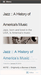 Mobile Screenshot of jazzhistory.wordpress.com