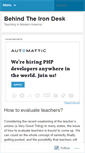 Mobile Screenshot of behindtheirondesk.wordpress.com