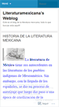 Mobile Screenshot of literaturamexicana.wordpress.com