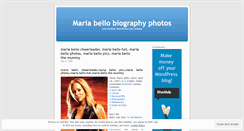 Desktop Screenshot of mariabellobiography.wordpress.com