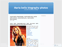 Tablet Screenshot of mariabellobiography.wordpress.com