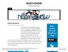 Tablet Screenshot of nudyshow.wordpress.com