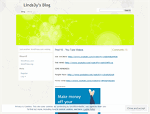 Tablet Screenshot of linds3y.wordpress.com