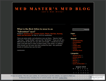 Tablet Screenshot of mudmaster.wordpress.com