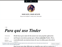 Tablet Screenshot of maracamaracuya.wordpress.com