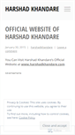 Mobile Screenshot of harshadkhandare.wordpress.com