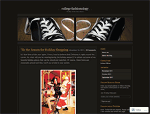 Tablet Screenshot of collegefashionology.wordpress.com