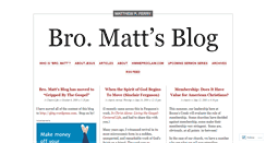 Desktop Screenshot of bromattsblog.wordpress.com