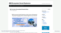 Desktop Screenshot of ibmgroundswell.wordpress.com