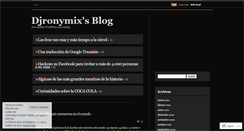 Desktop Screenshot of djronymix.wordpress.com