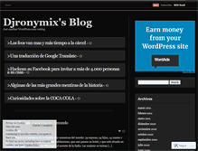 Tablet Screenshot of djronymix.wordpress.com