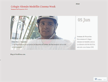 Tablet Screenshot of colegioalemancinema.wordpress.com