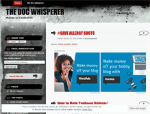 Tablet Screenshot of docwhisperer.wordpress.com