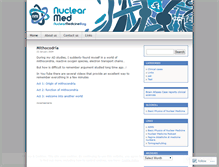Tablet Screenshot of nuclearmed.wordpress.com