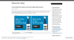 Desktop Screenshot of editorchat.wordpress.com