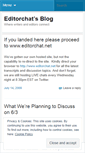 Mobile Screenshot of editorchat.wordpress.com