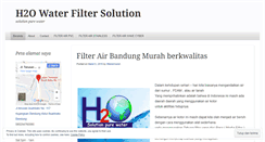 Desktop Screenshot of filterairmurah.wordpress.com