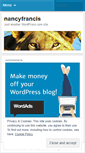 Mobile Screenshot of nancyfrancis.wordpress.com