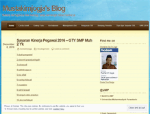 Tablet Screenshot of mustakimjogja.wordpress.com