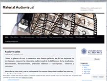 Tablet Screenshot of materialaudiovisual.wordpress.com