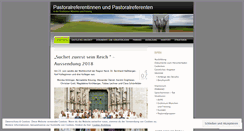 Desktop Screenshot of pastoralreferentenmuenchen.wordpress.com