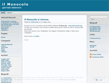 Tablet Screenshot of ilmonocolo.wordpress.com