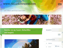 Tablet Screenshot of aliluminescent.wordpress.com