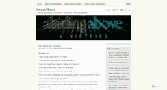 Desktop Screenshot of abidingabove.wordpress.com